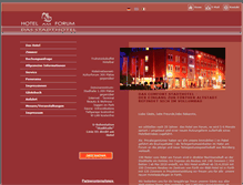 Tablet Screenshot of hotelamforum.de